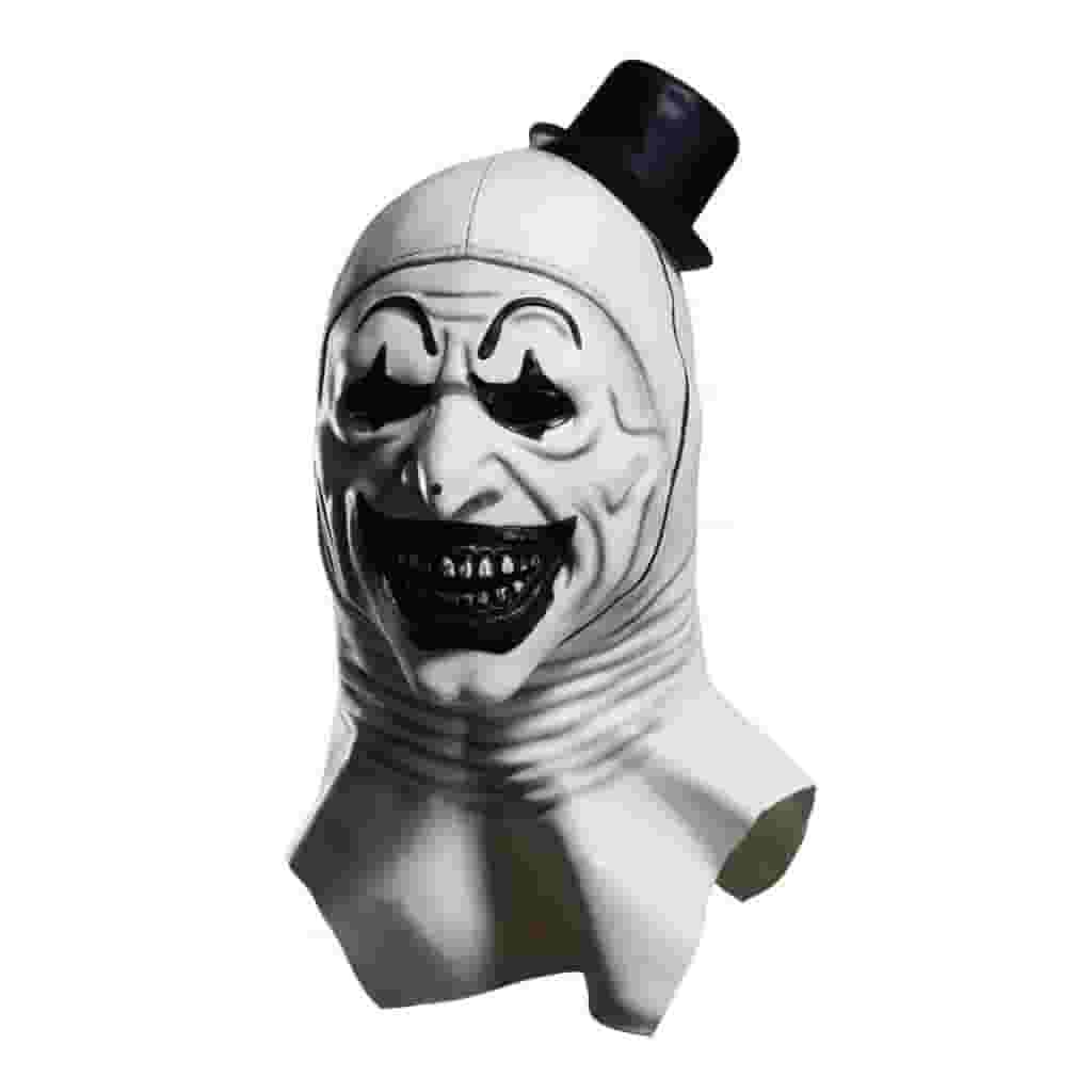 Máscara de látex de terror con sombrero